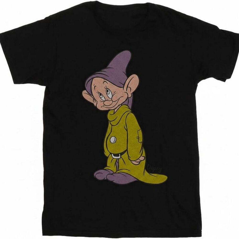 Disney Classics Mens Dopey Cotton T-Shirt / Black
